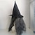 levne Halloween maska a rekvizity-Halloweenská čarodějnická maska pro dospělé, realistické strašidelné kostýmy, latexová obličejová maska, černý klobouk, zelený obličej, strašidelná halloweenská čarodějnická pokrývka hlavy na párty a