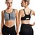 preiswerte Sport-BHs &amp; Westen-Damen Yoga-BH Sport-BH Pilates-BH BH-Top Push-Up Hosen nahtlos Antivibration Bürgellos Reißverschluss Einfarbig Sport Sportkleidung Schwarz Weiß Fitnessstudio Zumba Laufen
