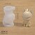 baratos Mofo-Molde de silicone tridimensional de 8 peças para cachorro, animal, gesso, argila, suporte para velas