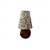 abordables lampe de chevet-Lampe de table à 1 lumière en tissu imprimé floral pastoral français traditionnel, abat-jour rond, base en bois massif, pour chambre à coucher