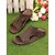 baratos Sandálias Confortáveis-sandálias femininas rústicas peep-toe com acabamento em rebites, chinelos vintage confortáveis para caminhadas no jardim, uso casual em casa e passeios descontraídos
