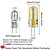abordables Ampoules LED type maïs-Ampoules LED G4 AC/DC 12 V JC à culot à deux broches 3 W équivalent à une ampoule halogène 30 W blanc chaud rouge bleu vert 6 pièces