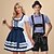 cheap Couples-Matching Oktoberfest Costume - Dirndl for Women or Lederhosen for Men, Alpine German Bavarian Beer Dress, Perfect for Beer Festival, Party, Halloween, Themed Party – Sold Separately for Him &amp; Her