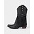 baratos Cowboy &amp; Western Boots-Botas de cowboy femininas com franjas estilo western - botas de cano médio em camurça sintética bege com tachas de estrelas e fivela para rodeio, shows country ou festivais de outono