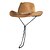 baratos Chapéus-chapéus de cowboy da moda retrô, chapéus de cowboy ocidentais de palha dura com beirais grandes e bordas curvas, chapéus de praia para homens e mulheres