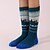 abordables Accessoires de sport et de plein air-1 Paire Femmes chaussettes en laine mérinos Chaussettes de Randonnée Chaussettes de course Chaleur Thermique Respirant Anti boursouflure Épais Hiver Extérieur équipage intermédiaire Patchwork Laine