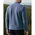 billiga Blast-Herr Polo sweatshirt Löpartopp Vandringstopp Långärmad Hög krage T-shirt Överdelar Utomhus Snabb tork Lättvikt Elastisk Andningsfunktion Quarter-Zip Polyester Mörkgrå Svart Grön Tennis Golf Löpning