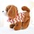 abordables Animaux en Peluche-Chien robot électronique en peluche, jouet interactif, promenade, animal en peluche, cadeau pour fille et garçon de 3 à 6 ans