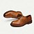 abordables Chaussures de Costume Classiques-Chaussures derby en cuir beige pour homme avec couture Goodyear et design épuré - chaussures habillées élégantes pour événements formels, de mariage et d&#039;affaires