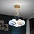 cheap Globe Design-Modern Glass Ball Moon Chandelier Kid's Sky Light MODO Lunar Hanging Fixture