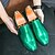 cheap Men&#039;s Slip-ons &amp; Loafers-Men&#039;s Shiny Gold Metallic Slip-On Loafers – Fashionable Faux Leather Dress Shoes for Parties, Wedding Receptions, Stage Performances, Prom Nights and Nightclub Events