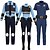 baratos Trajes para casais e grupos-Zootopia Policial Coelhinho Judy Hopps Roupa Ocasiões Especiais Fatos de Corpo Filme de aventura Fantasias Cosplay filme for Unisexo Infantil Adulto Dia Das Bruxas Carnaval Dia Mundial do Livro