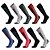 economico Accessori per lo sport e l&#039;outdoor-1 Paio Per donna calzini in lana merino Calze da escursionismo Calze da corsa Calore Termico Traspirante Anti vesciche Spesso Inverno Esterno Sopra il polpaccio Patchwork Lana merino blu navy Nero