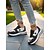 economico Sneakers da donna-Sneakers da donna con lacci e stella in denim blu – scarpe sportive casual di ispirazione vintage per parchi, commissioni del fine settimana e picnic