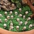 billige Halloween hengende og borddekorasjoner-40 stk. mini-hodeskallehoder i halloween-stil til vasefyll, smilende spøkelseshodeskaller i harpiks til miniatyrhage, skummel halloween-plantedekorasjon til terrarier og potteutstilling