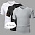 baratos camisetas básicas-Homens Camiseta Manga Curta Gola Redonda Verão Côr Sólida Tecido Esporte &amp; lazer Casual Secagem Rápida Básico Puro Casual Ginástica Casual / Diário Branco + Preto + Azul Branco+Preto+Verde Azul