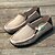 billige Hyttesko til mænd-Herre blå denim loafers med flosset kantdesign, slip-on lette, afslappede sko til weekendture, sommerture og daglig komfort