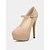 abordables Década de 1980-Tacones altos Mary Jane de plataforma de ante rojo para mujer: zapatos de tacón de aguja estilo glamuroso de los años 80 para damas, ideales para fiestas, discotecas y eventos especiales.