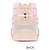 abordables Mochilas para Niños y Adolescentes-Mochila escolar rosa y blanca para niñas con un lindo llavero de dibujos animados, mochila ligera e impermeable con gran capacidad para estudiantes de primaria y secundaria.