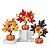 abordables Couronnes d&#039;Halloween et Décorations Florales-Décoration de bureau d&#039;automne d&#039;Halloween avec fausse citrouille, baies rouges, feuilles d&#039;érable et lumières LED pour le festival des récoltes d&#039;automne, décoration de scène d&#039;Halloween effrayante