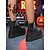 economico Per le donne-stivaletti con plateau in vernice nera da donna - scarpe punk gotiche con lacci e ali di pipistrello, stivali con tacco grosso per cosplay, Halloween, feste e abiti di moda alternativa