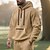 tanie podstawowe bluzy męskie-Męskie Bluza z Kapturem Bluza z kapturem na zamek błyskawiczny Bluza z kapturem Czarny Biały Granatowy Khaki Jasnoszary Kaptur Równina Kieszeń Quarter Zip Sport i turystyka Codzienny Święto Poliester