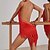 abordables Ropa de baile exótica-Ropa de baile exotico Vestido Borla Mujer Rendimiento Ropa Cotidiana Sin Mangas Elastán