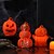 billige Halloween rekvisittbelysning-6 stk. halloween gresskarlykt festdekorasjon hjem scene modelleringsdel spøkelsesnattlys kreativ hodeskalle gresskarlykt