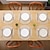 abordables Ustensiles et gadgets de cuisine-Lot de 6 sets de table ronds tissés, sets de table à manger antidérapants lavables de 15 pouces, sets de table de décoration intérieure durables pour la cuisine et la salle à manger