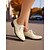 cheap Women&#039;s Oxfords-Women&#039;s Woven Faux Leather Oxford Shoes – Retro Lace-Up Low Heel Brogues for Casual Fall Outfits and Daily Walking