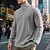 billige Basic gensere-Herre Genser Kvart glidelås genser Svart Hvit Vin Militærgrønn Kakifarget Halv glidelås عادي Jacquardvevnad Quarter Zip Sport &amp; Utendørs Daglig Ferie Polyester Gatemote Grunnleggende Fritid Vår Høst