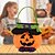 levne Halloween-Halloweenské tašky na pamlsky, tašky na cukrovinky, koledovací dýňové/upíří tašky s uchem na halloweenskou párty dekorace