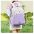 abordables Mochilas para Niños y Adolescentes-Mochila escolar rosa y blanca para niñas con un lindo llavero de dibujos animados, mochila ligera e impermeable con gran capacidad para estudiantes de primaria y secundaria.