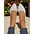 abordables Sandalias planas de mujer-Bailarinas con lazo Flyknit para mujer: zapatos casuales elegantes, ligeros y transpirables para uso diario, paseos al aire libre en el parque y picnics primaverales en el jardín.