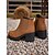 baratos Botas do Chelsea-Botas Chelsea femininas de camurça sintética – botins de salto grosso e sola de borracha para passeios de outono na fazenda, estradas rurais e colheita de abóboras