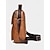 abordables Bolsos de hombre-Bolso bandolera de piel sintética impermeable para hombre con diseño multibolsillos: bolso bandolera informal de viaje para desplazamientos diarios, trabajo o salidas de fin de semana.