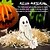 abordables Halloween-Statue de chien fantôme d'Halloween, figurine effrayante, décoration de table pour la maison