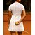 preiswerte Damenkleid-Damen Geometrisch Kariert Tenniskleid mit Shorts Sportkleid 2 Stück Kurze Ärmel Drucken Feuchtigkeitsableitend Atmungsaktiv Tennis Golfspiel Pickleball Polokragen Rückenfrei Rosa Tennisbekleidung