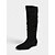 billiga Slouch Boots-Damkängor med lös passform - taupe, retrostil i mockaimitation för hösten, stövlar för vardagsbruk och kostymer