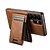 baratos Capa Samsung-telefone Capinha Para Samsung Galaxy S25 S24 S23 Ultra Plus S22 Plus Ultra Capa traseira Magnética Suporte para carregamento sem fio Pata de Apoio Retro TPU Couro PU