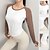 abordables Tops de yoga-Mujer Ropa de Deporte Cuello Barco Secado rápido Eslático Transpirable Empalme Manga Larga Deportes Bloque de color Camiseta por Gimnasio Danza De Deporte Ropa de Deporte