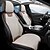 baratos Capas para bancos de automóveis-Capa de assento de carro quatro estações, almofada de assento de carro dianteira e traseira, protetor de assento compatível com airbag, acessórios de carro respiráveis