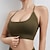cheap Sports Bras &amp; Vests-Women&#039;s Workout Tank Tops Sports Bra Underwear Medium Support Breathable Wireless Padded Solid / Plain Color Sport Activewear Black White Gym Fitness Yoga