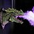cheap Halloween-Dragon Sculpture with LED Smoked Effect, 3D Wall Art Hanging Statue for Garden or Home Decor