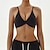 cheap Sports Bras &amp; Vests-Women&#039;s Strappy Sports Bras Underwear Low Support Breathable Wireless Padded Solid / Plain Color Sport Activewear Black Green Gym Fitness Yoga