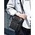 abordables Bolsos de hombre-Bolso bandolera de piel sintética impermeable para hombre con diseño multibolsillos: bolso bandolera informal de viaje para desplazamientos diarios, trabajo o salidas de fin de semana.