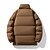 economico Fleece &amp; Giacche 3 in 1-Per uomo Giacca in Pile Giacca imbottita Giacca invernale Inverno All&#039;aperto Patchwork Calore Termico Top Grigio scuro Nero Bianco Caffè