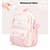 abordables Sacs à dos pour Enfants et Adolescents-Sac à dos d'école rouge et blanc pour filles – joli sac à dos de grande capacité avec patchs étoiles et breloque pompon pour ados