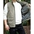 cheap Men&#039;s Fishing Vest-Men&#039;s Vest Gilet Outdoor Daily Fashion Casual Spring Fall Pocket Polyester Comfortable Plain Zipper Stand Collar Regular Fit Black Red Blue Khaki Vest