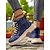 baratos Botas de combate-Botas de trabalho femininas de lona tie-dye com sola grossa – botas casuais com cadarço para atividades ao ar livre, como festivais de colheita, trabalho na fazenda e passeios de outono